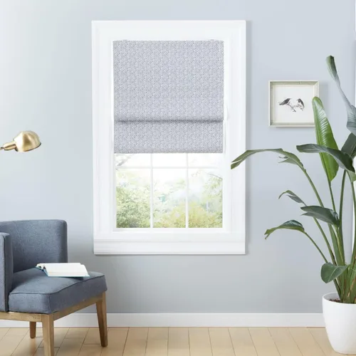 Vista 2 de Exclusive Home Esme Total Blackout - Persiana romana, 23 x 64 pulgadas, color gris oscuro