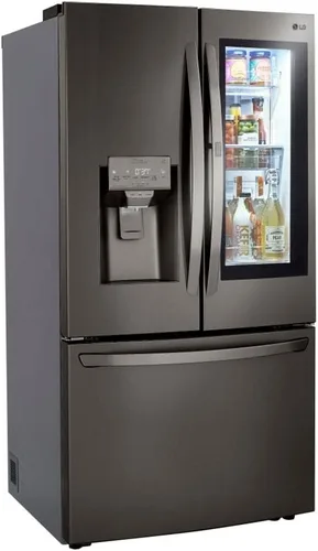 Vista 5 de Refrigerador inteligente de profundidad InstaView™ Door-in-Door® habilitado para wi-fi de 24 pies cúbicos con máquina Craft Ice™