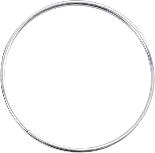 Vista 3 de Realeather Crafts Anillos de metal de zinc, 7 pulgadas, 3/paquete, blanco, 1 paquete