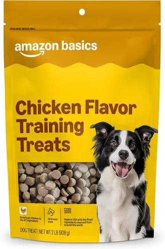 Vista 9 de Marca Amazon – Golosinas de entrenamiento con sabor a pollo Wag para perros, bolsa de 1 libra (16 onzas)