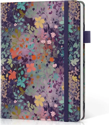 Vista 28 de Taja Cuaderno rayado para mujeres y hombres, diario de cuero de tapa dura para escribir, cuaderno de rayas universitarias A5 para trabajo y toma