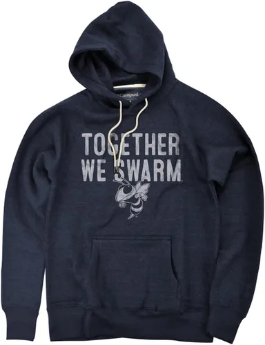 Vista 31 de Campus Lab Colección de sudadera con capucha unisex para adultos, con frase de espíritu desgastado, universitaria