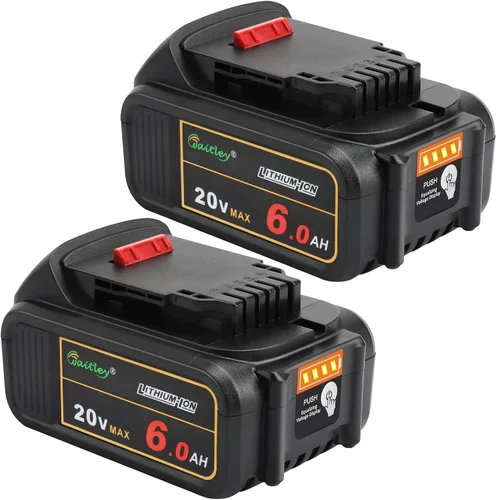 Vista 8 de waitley Batería de repuesto de 20 V 6.0 A compatible con herramientas eléctricas inalámbricas Dewalt DCB200 DCD DCF DCG Series
