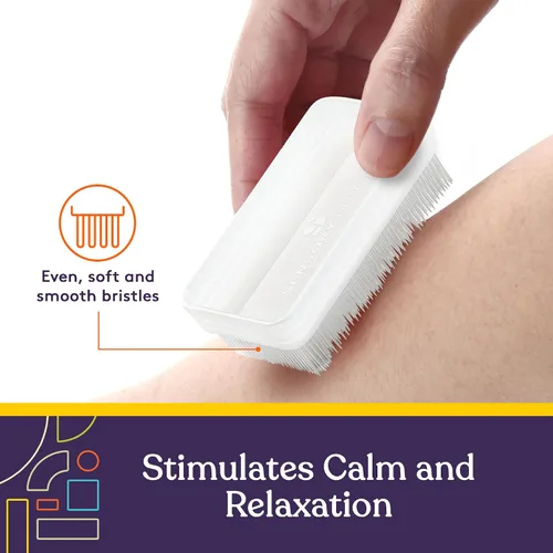 Vista 5 de Special Supplies Cepillo de terapia sensorial para cepillado ocupacional y sensorial, herramientas estimulantes y calmantes para niños y adultos