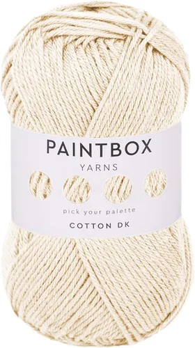 Vista 74 de Paintbox Yarns - Hilo 100% algodón DK, 1.76 onzas, 137 yardas, 410.1 ft #401 Papel blanco