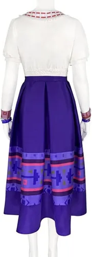 Vista 5 de Dolores Luisa Costume Dress for Women Madrigal Family Halloween Cosplay Party Dress Up Suit Adutls