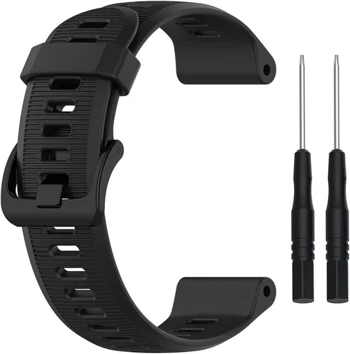 Vista 4 de Correa para Garmin Forerunner 945, correa de repuesto de silicona suave para reloj inteligente Garmin Forerunner 935 (sin rastreador)