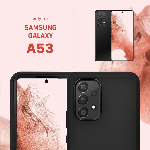 Vista 3 de Funda para Samsung Galaxy A53 (2022), resistente a los golpes, a prueba de polvo, protección 3 en 1 para Samsung Galaxy A53 5G (2022)