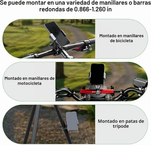 Vista 4 de FANAUE Brazo de enchufe único con abrazadera de manillar base de perno en U compatible con soportes RAM, cabezal de bola de 1 pulgada y soporte