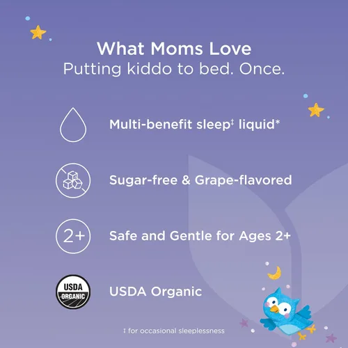 Vista 6 de Hyland's Líquido Orgánico para Dormir Tranquilo e Inmunidad sin Melatonina para Niños, Sin Azúcar con Magnesio, Vitamina D, Zinc y Saúco, Promueve