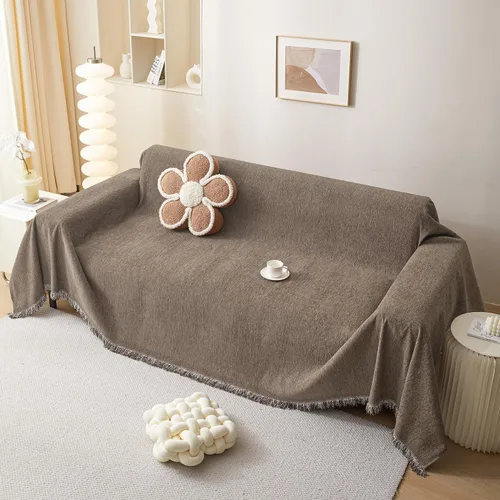 Vista 19 de MEETSKY Funda Negra de Silla de Tamaño Grande, Funda de Chenilla para Sillón/Sofá de 1 Cojín para Perro, Fundas de Sofá Protector de Muebles