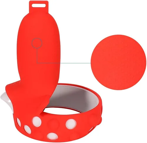 Vista 5 de Funda de silicona con mango de control de agarre, funda protectora completa, correa de nudillos, accesorios para auriculares Oculus Quest 2