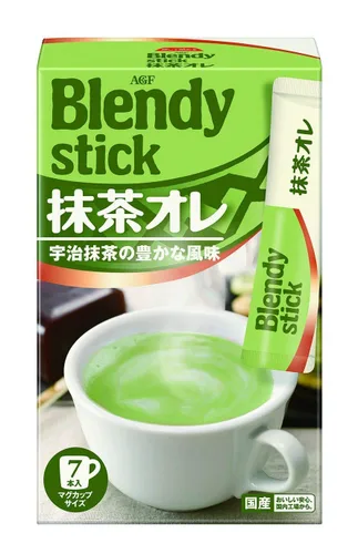 Vista 2 de Juego de bebidas Matcha Blendy Stick Matcha Au Lait 6 x 3pcs Té Verde Japonés Ninjapo
