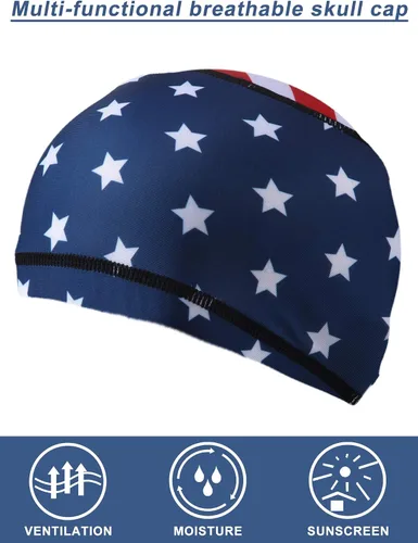 Vista 2 de Geyoga Gorro de calavera de enfriamiento para correr, 8 piezas, gorro de ciclismo