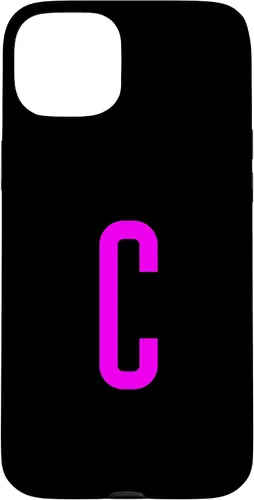 Vista 9 de iPhone 16 Letter C Magenta Favorite Initial Monogram Case