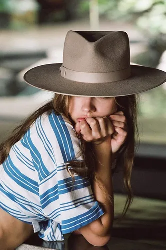 Vista 7 de Lack of Color Sombrero Fedora Rancher para mujer