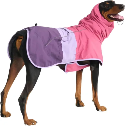 Vista 28 de Spark Paws - Chaqueta impermeable para perros, resistente al viento, para perros pequeños, medianos, grandes y extragrandes, traje reflectante
