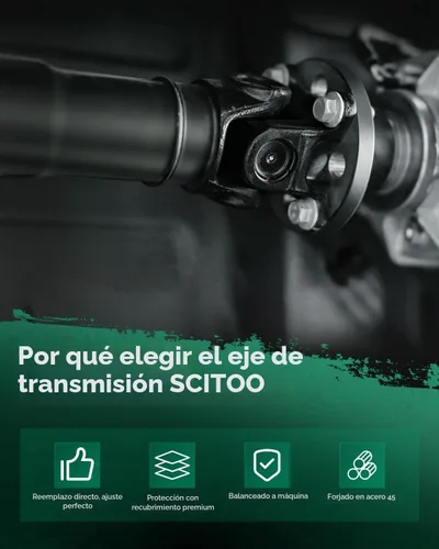 Vista 5 de SCITOO 45.96"/1167.5 MM Conjunto de eje de transmisión trasero Eje propulsor compatible para Chevy S10 1994-2003, para GMC Sonoma 1994-2003 15043842