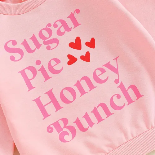 Vista 132 de Sudadera con cuello redondo para el día de San Valentín para bebé, niña, niño, para el día de San Valentín