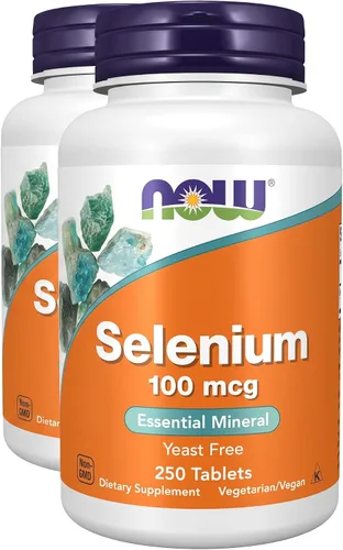 Vista 10 de NOW Suplementos, Selenio (L-Selenometionina) 100 mcg, Mineral Esencial*, 100 Tabletas
