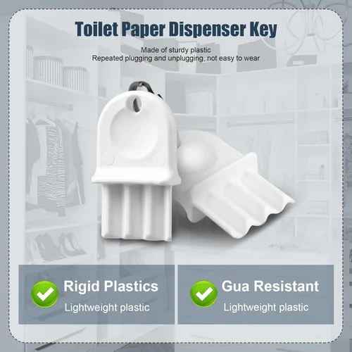 Vista 4 de 10 llaves dispensadoras de papel higiénico, dispensador universal de toallas de papel, llave dispensadora de pañuelos, llave dispensadora de papel