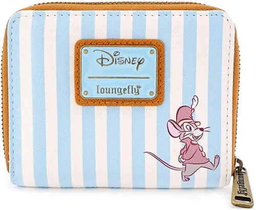Vista 2 de Loungefly Disney Dumbo - Cartera de piel sintética a rayas