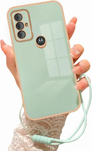 Vista 11 de Funda para Moto g Pure para teléfono, Moto g Power 2022, funda Moto G Play 2023 para mujer, galvanoplastia, estética de lujo, moderna, bonita, Negro