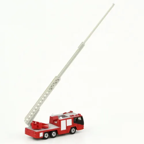 Vista 3 de Takara Tomy Tomica No.108 Hino escalera aérea camión de bomberos