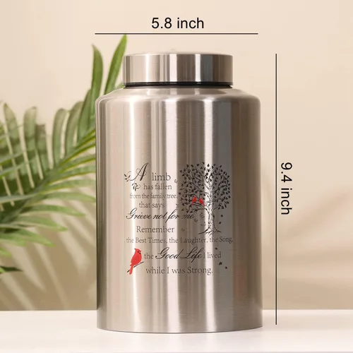 Vista 4 de Tree of Life - Urnas de ángel originales para cenizas adultas masculinas/femeninas, hasta 220 libras, incluye bolsa de terciopelo