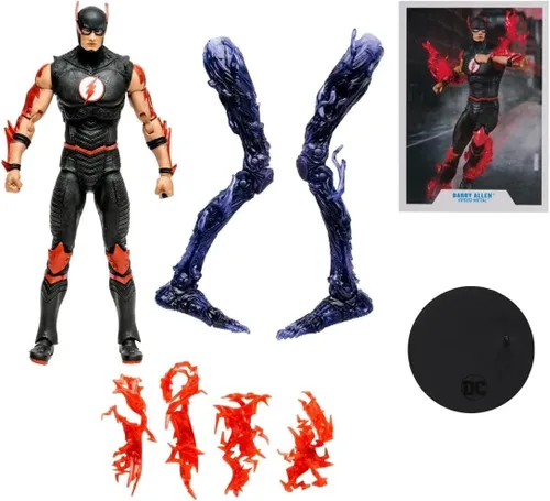 Vista 4 de McFarlane Toys - Figuras DC Build-A de 17,8 cm WV9 - Speed Metal - Barry Allen