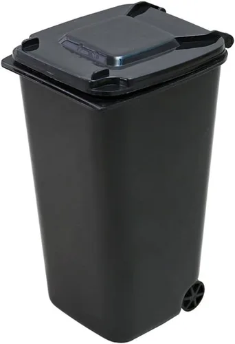 Vista 8 de TOYMYTOY Juego de 4 cubos de basura de escritorio con tapa, organizador de basura de escritorio, contenedor de almacenamiento, bolígrafos, lápices