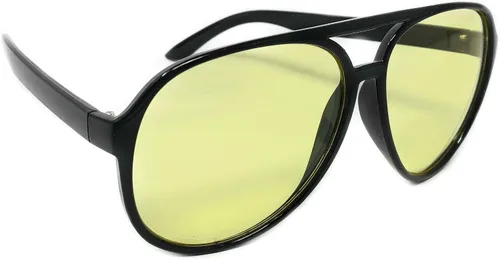 Vista 3 de WebDeals Retro Gafas de sol de aviador de plástico estilo años 70 para adultos