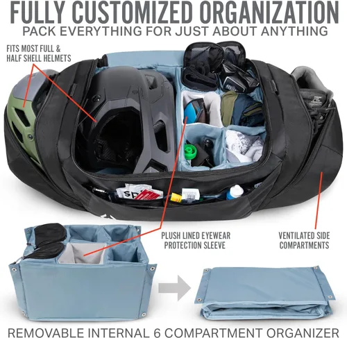 Vista 3 de Wildhorn Gulch MTB - Bolsa de transporte resistente para bicicleta de 70 litros. Bolsa ligera y duradera para bicicleta. Bolsa de engranaje ideal