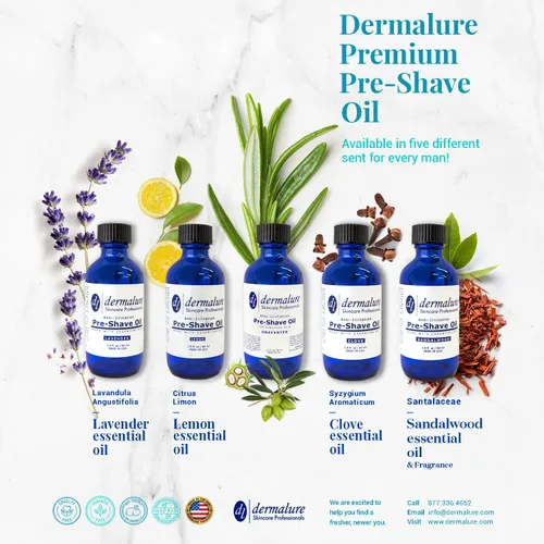 Vista 4 de Aceite para antes del afeitado, aceite de afeitado sin aroma, aceite 100% natural para pieles sensibles, calidad premium para antiirritación y sin