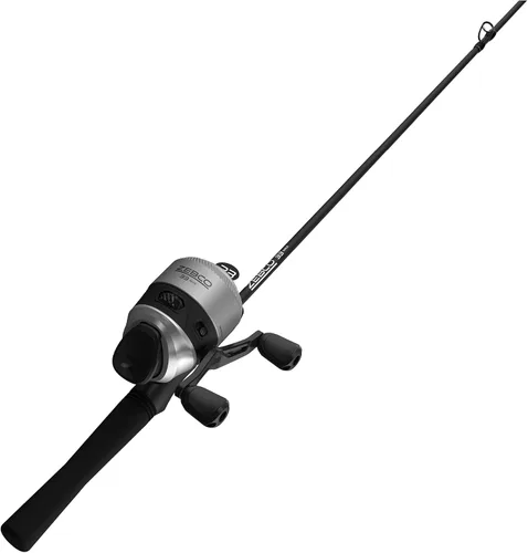 Vista 10 de Zebco 33 Spincast Reel and Fishing Rod Combo, 6-Foot 2-Piece Fiberglass Rod with EVA Handle, Quickset Anti-Reverse Fishing Reel with Bite Alert