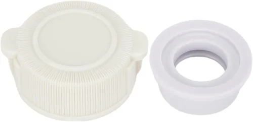 Vista 9 de Shophubio Tapa de válvula de escape y para piscinas sobre el suelo Intex, pieza de repuesto n.º 10043 10044, tapa de drenaje roscada blanca