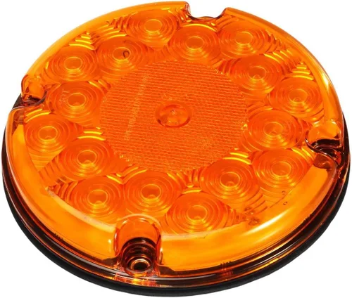Vista 6 de Partsam 2 luces traseras LED redondas de 7 pulgadas para remolque, 17 luces LED impermeables para estacionamiento, luces intermitentes con juntas
