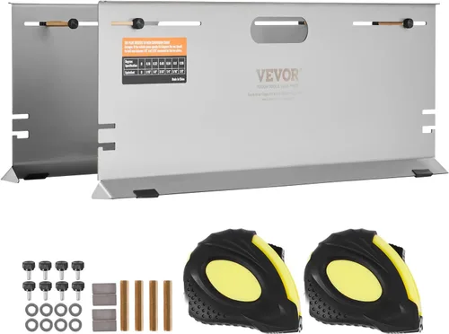 Vista 9 de VEVOR Herramienta de Alineación de Ruedas, Pack de 2 Herramientas de Alineación con Placas de Dedos, Herramienta de Medición de Ángulo de Dedos