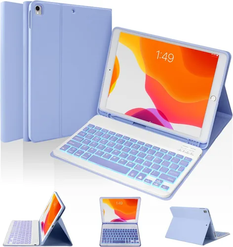 Vista 13 de SOPPY Funda con teclado para iPad mini 7 A17 Pro 2024/iPad Mini 6 generación con teclado 2021 8.3 pulgadas, cubierta de teclado desmontable