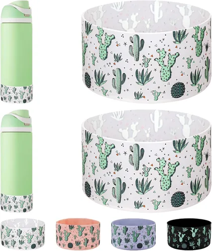 Vista 25 de WK IEASON 2 fundas de silicona para botella de agua Owala, base protectora para botella de agua Owala FreeSip Twist y Flip Flask accesorios