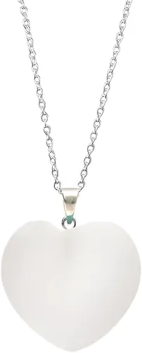 Vista 116 de Gempires Love - Collar con colgante de cristal de corazón para mujer, chapado en plata, cadena ajustable de 18 + 2 pulgadas