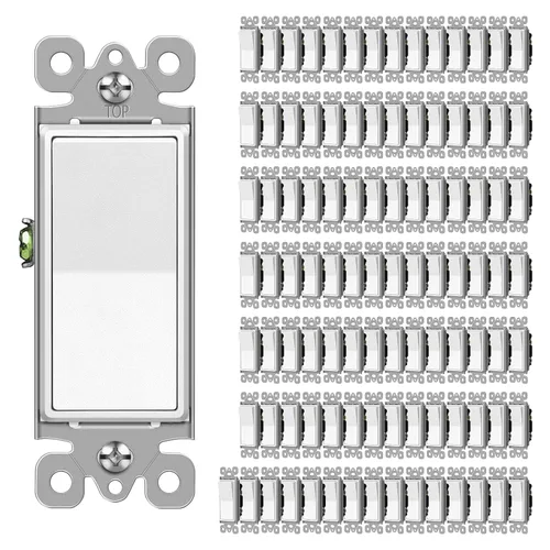 Vista 10 de CML interruptor de luz de pared basculante, de 3 vías, decorativo, acabado brillante, unipolar o de 3 vías, 15 A 120/277 V, garantía de 3 años