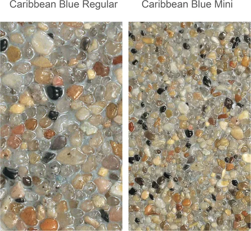 Vista 5 de Pool Patch Kit de reparación de guijarros para piscina, 3 libras, color azul caribeño regular