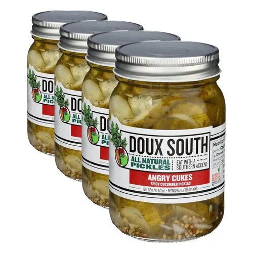 Vista 9 de Doux South Encurtidos, encurtidos Angry Cukes, 16 onzas