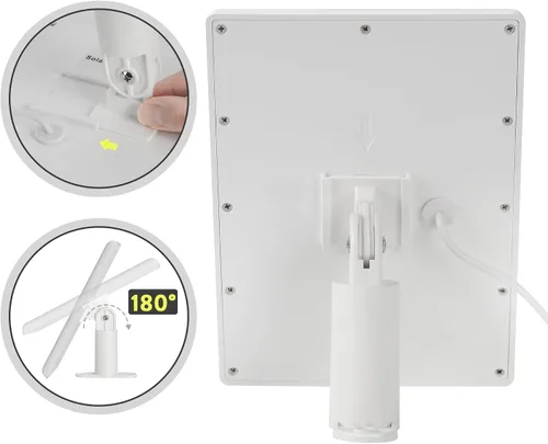 Vista 5 de Panel Solar Ring (2ª Generación), Paquete de 2 Cargador de Panel Solar Ring de 5W con Soporte y Cable de Extensión de 12 Pies para Cámara Stick Up