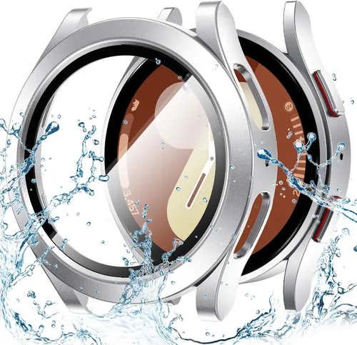 Vista 19 de Goton - Funda impermeable para Samsung Galaxy Watch 5 y 4 y FE, protector de pantalla de 40 mm con vidrio templado, 1 paquete de funda dura de PC