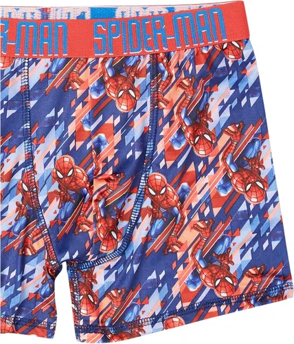 Vista 7 de Spiderman Boys' Boxer Brief Multipacks with Multiple Print Choices Available in Sizes 4, 6, 8, 10, and 12