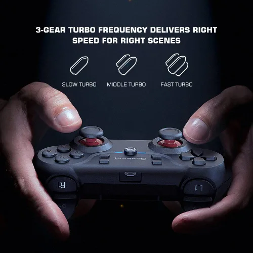 Vista 3 de GameSir T3 2.4GHz Gaming Controller for Windows PC, Android TV Box, iOS & Android