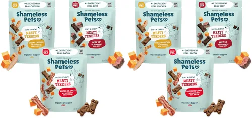 Vista 15 de Shameless Pets Golosinas suaves y masticables para perros, Bacon Me Crazy Meaty Tenders, 8 onzas, el tocino real es el primer ingrediente, sin