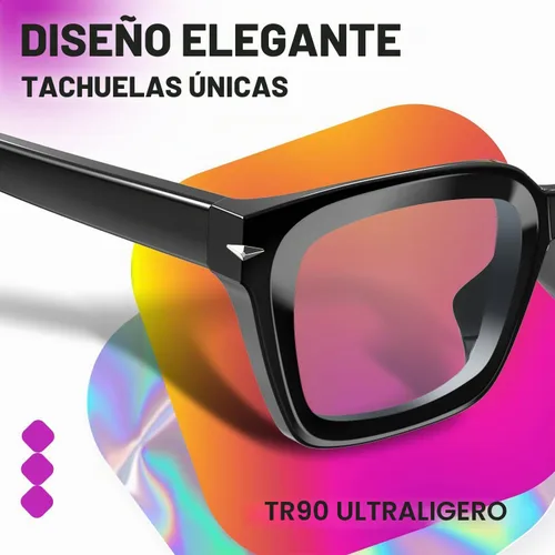 Vista 6 de VISOONE No Line Chunky Multifocal Readers with Blue Light Blocking YALE Negro